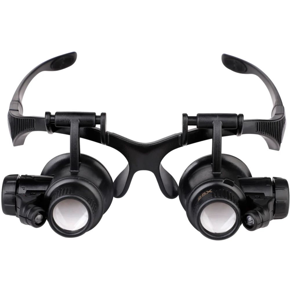 Часы/ремонте электронных компонентов оценке ювелирных изделий 10X 15X 25X Hands Free Лупа