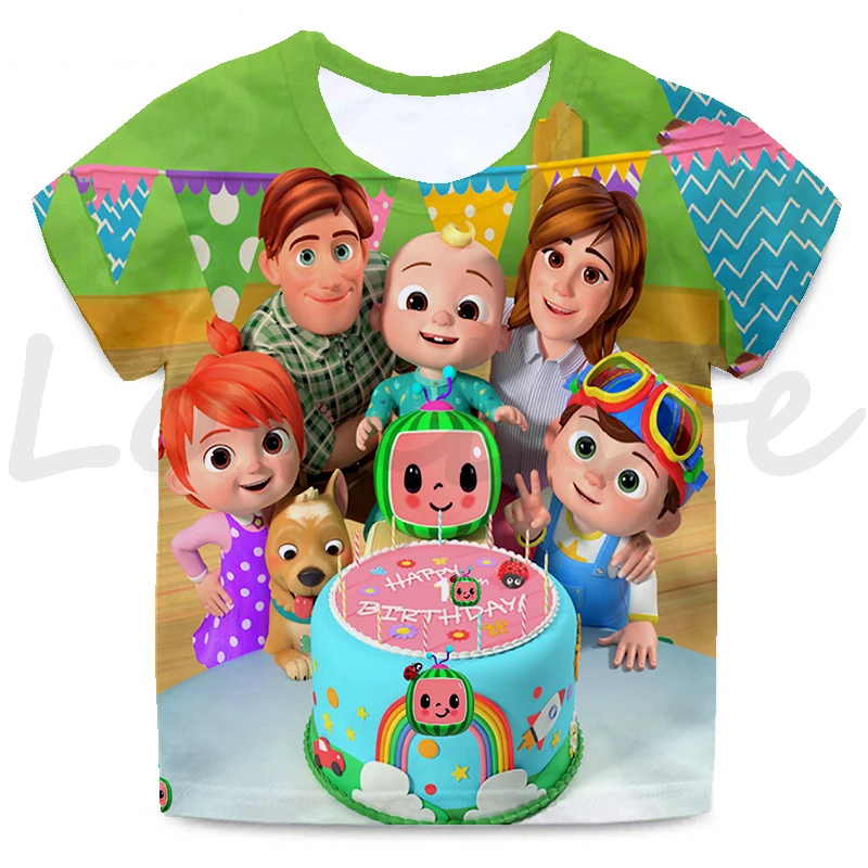

Children Cocomelon 3D Print T-shirts Boys Girls Harajuku T Shirt Toddler Tee Tops Streetwear Summer Kids Cartoon Anime Tshirts