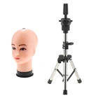 Женский голова манекена для косметологии с отверстием для крепления для изготовления париков, выставочных париков, очков, волос