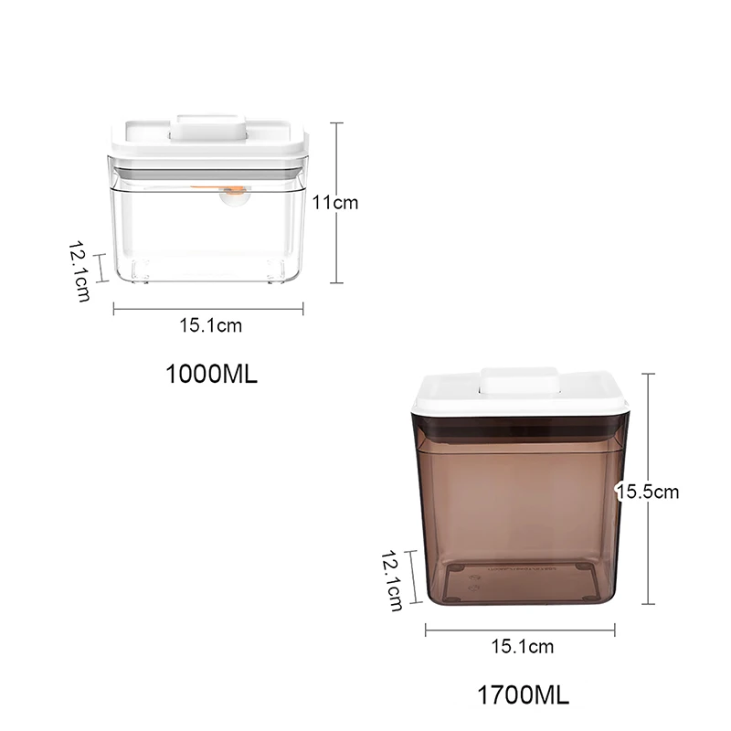 

Food Storage Box Dustproof Sealed Cans Kitchen Keep Fresh Tanks Airtight Cereal Container Coarse Grains Milk Powder Containers
