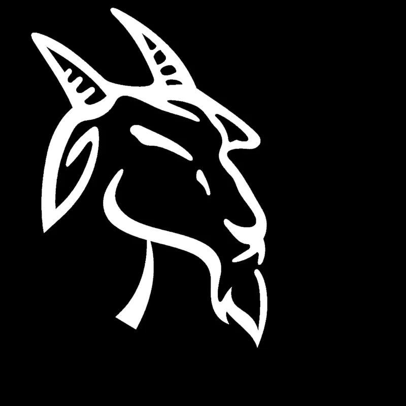 Забавная Виниловая наклейка для автомобиля EARLFAMILY 2 шт. милая старая коза тихо
