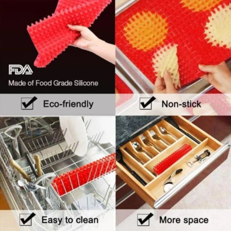 Silicone Mat Eclair Pastry Non Stick Puff Perforated Liner Pad Macaron Cookie Bread Mold For Baking Kitchen Tools Bakeware | Дом и сад