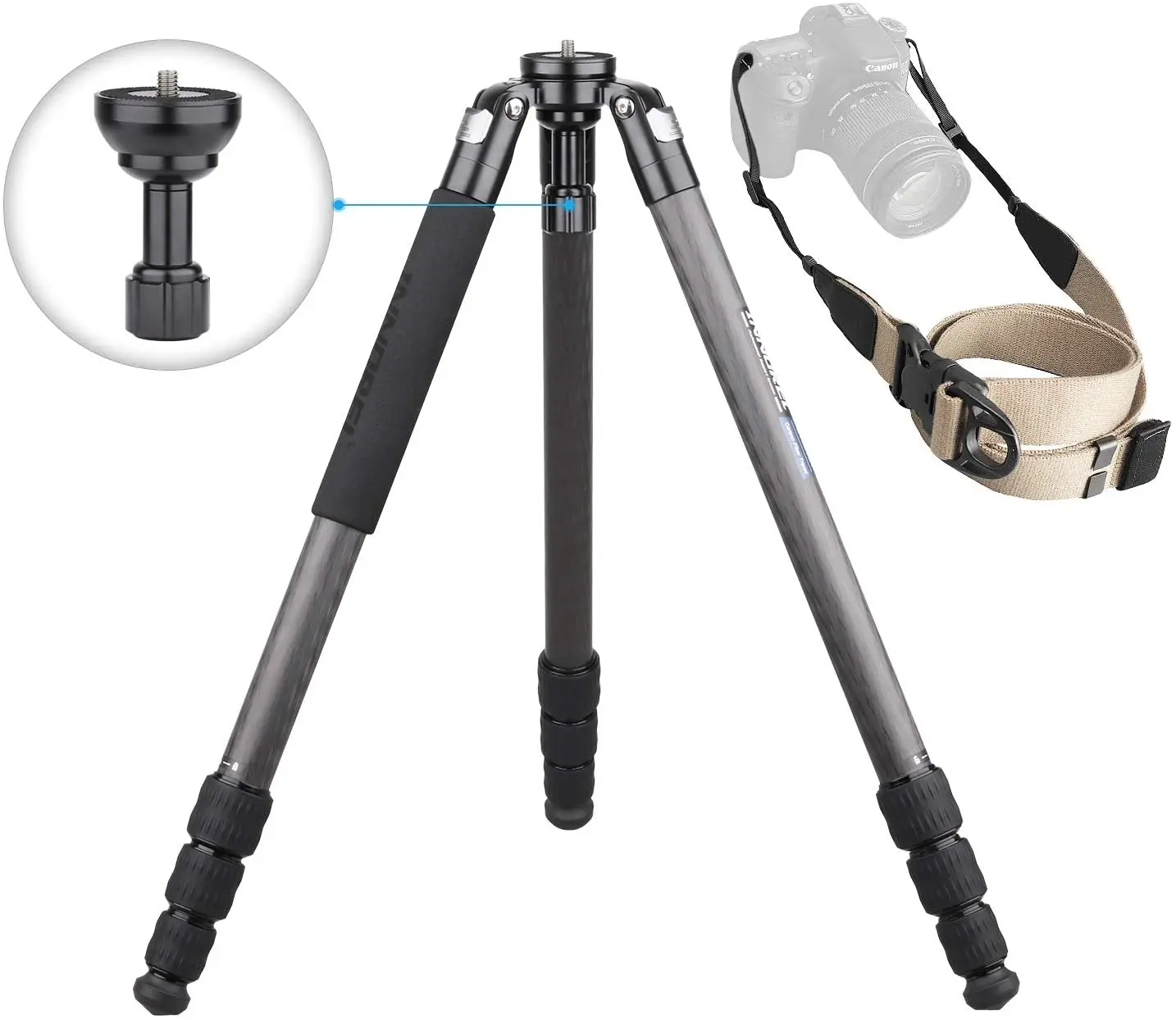 

INNOREL ST324CT/ST324CF Carbon Fiber Tripod Max Height 160cm Max Load 30kg Max Tube Dia 32mm Professional Birdwatching Heavy