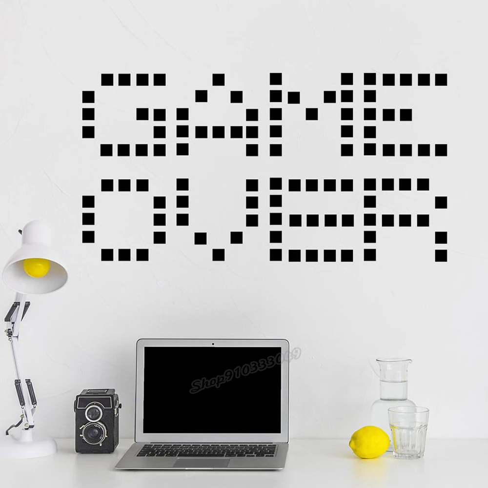 Игра наклейка на стену для геймера декор игровой комнаты игры over стены Стикеры