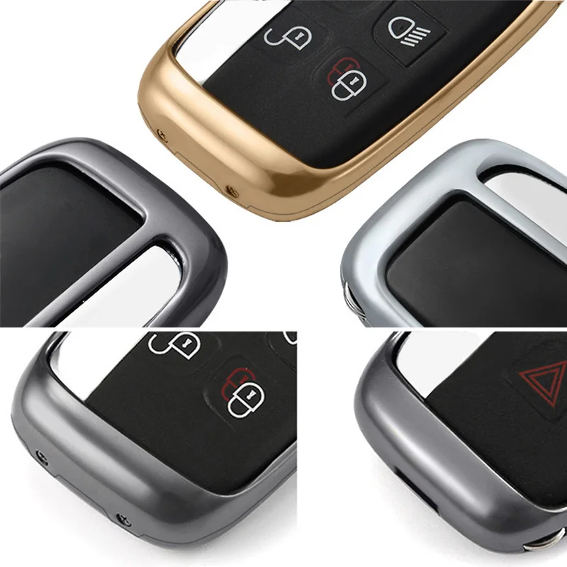 1pc SEEYULE Car Key Case Cover Aluminum Alloy Shell Protector Accessories for Land Rover Range Jaguar XE XF XJL F-TYPE | Автомобили и