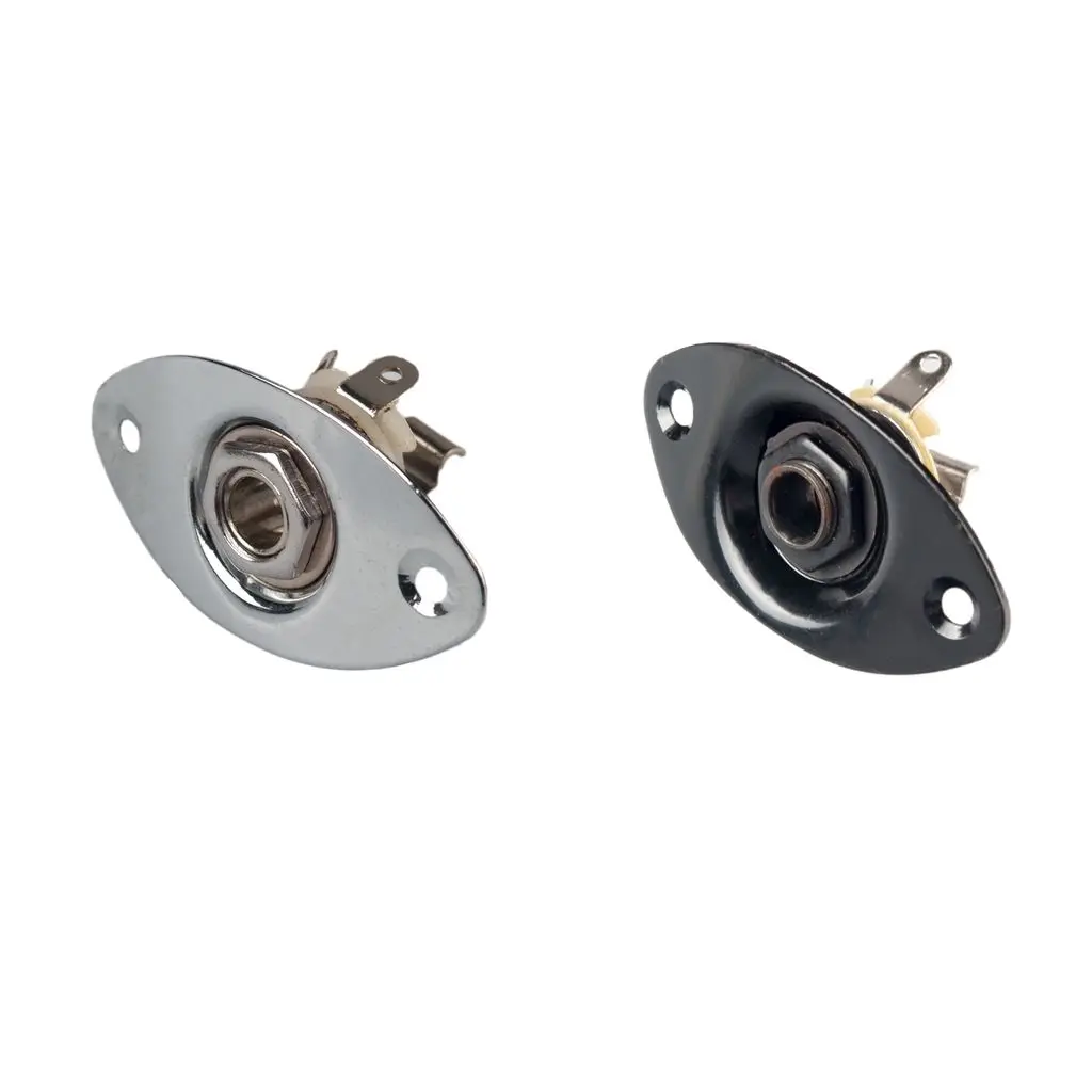 Металлический Овальный Разъем для электрогитары входное выходное гнездо замена