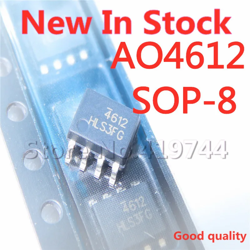 5 шт./лот AO4612 SOP8 4612 SOP-8 MOS полевой эффект трубка N + P канал 60 в полный наличии новый