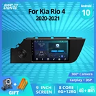 Автомагнитола 2DIN Android 2020 для Kia Rio 4 IV FB 2021-, GPS-навигация, стереоприемник, Авторадио, Bluetooth-плеер, без DVD