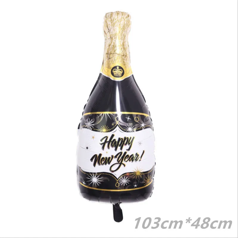 2 шт. новый воздушный шар черное золото с Новым годом пятиконечная звезда