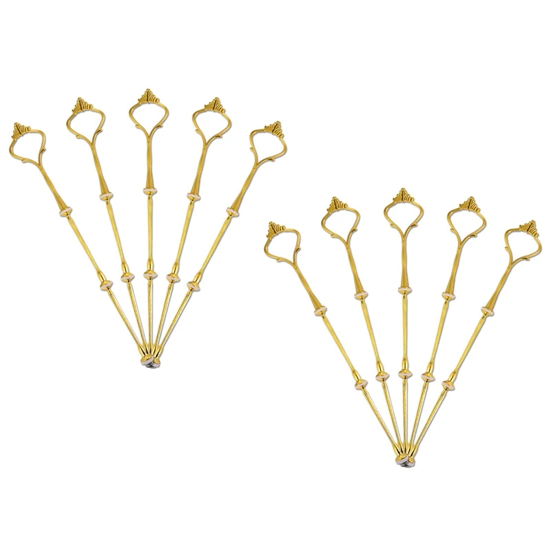 

3 Tier golden Cake Stand(10 SETS) Holder,Crown