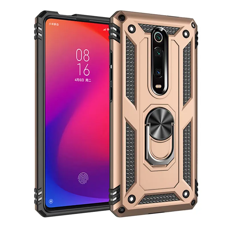 Для Xiao mi K20 Pro mi 9T mi 9 mi 9T CC 9E SE CC9 A3 Lite ударопрочный чехол с магнитным кольцом для Red mi Note 7 8 Pro 7A 8A