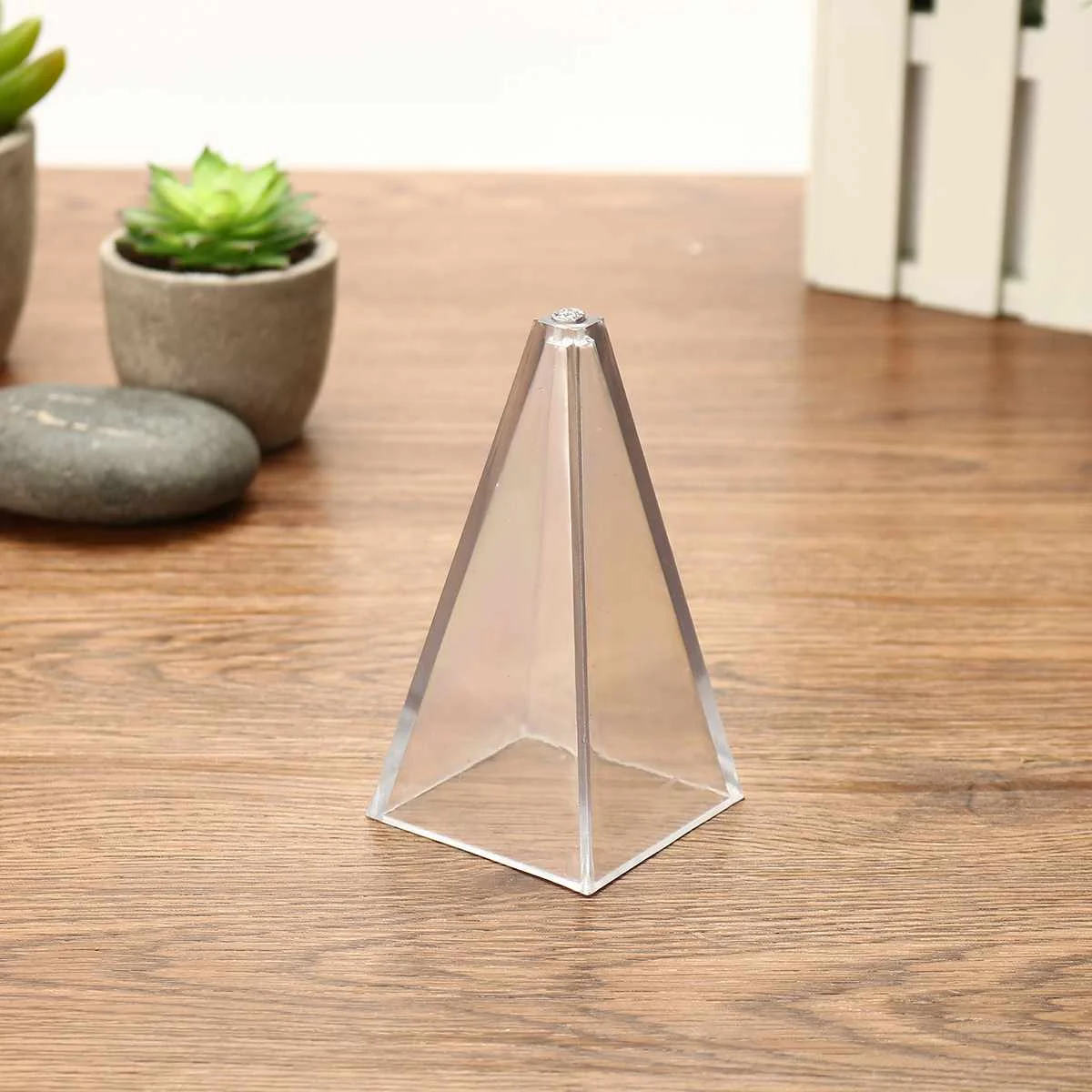 Pyramid S Прозрачная пластиковая Свеча для изготовления прессформы Формы для свечей свеча «сделай сам» мыльная глина для поделок инструменты Сфера пирамидальная круговой конус форма - Цвет: Pyramid S