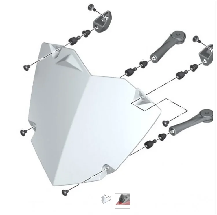 

Free shipping make for BMW Original Factory R1200GS Waterfowl ADV Headlight Protection And Modified Pieces