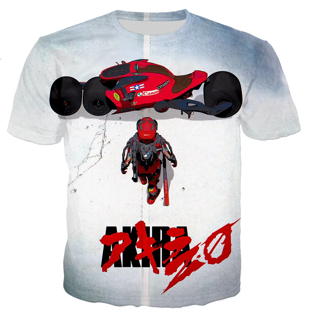 

Akira Printed T Shirt Men/women 2021 Summer Fashion 3D Akira Printed T-shirt Casual Harajuku Style Tshirt Streetwear Tops Kids