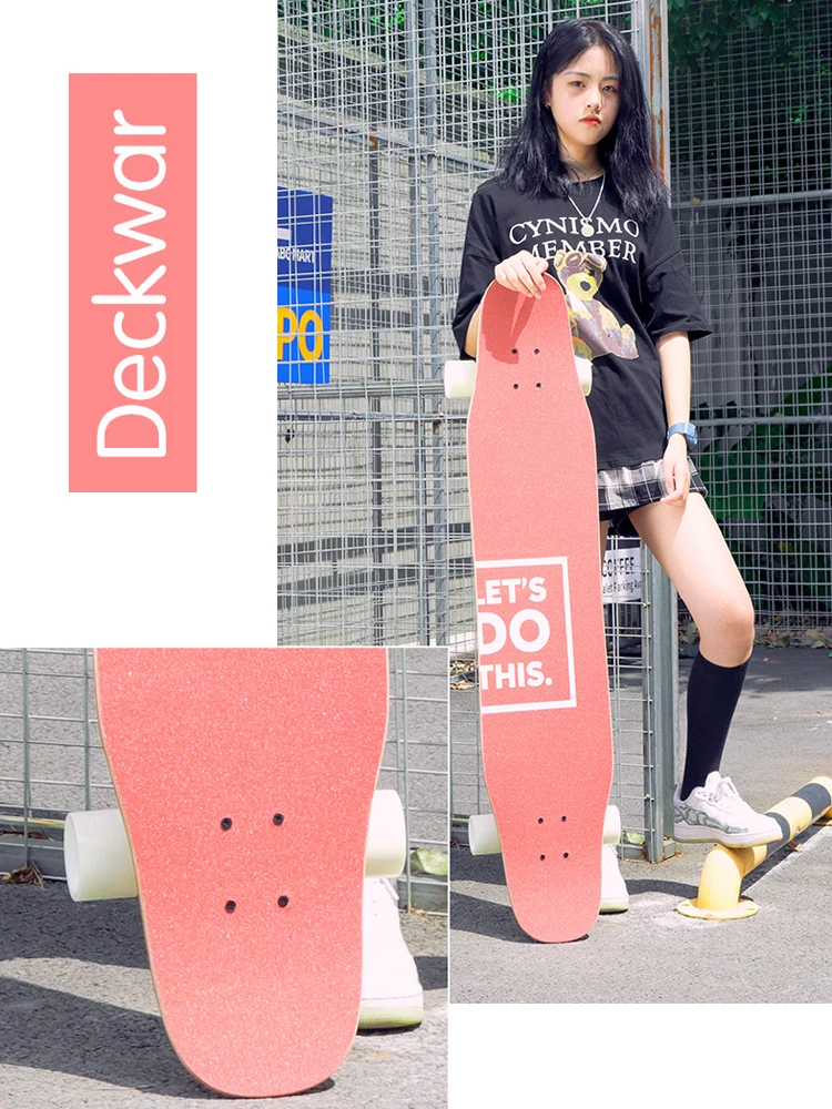 

Longboard Skateboard Girls Beginner Dance Board Road Brush Street Boys Professional Adult Twin Tips Scooter
