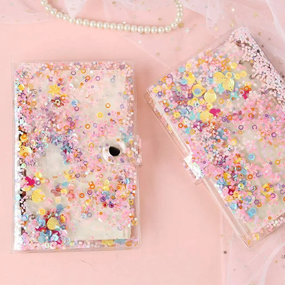 

Standard 6-Ring Transparent Soft PVC Notebook Cover Protection Ring Binder Binder Suitable For Ring Binding Plan Page A5 Flash