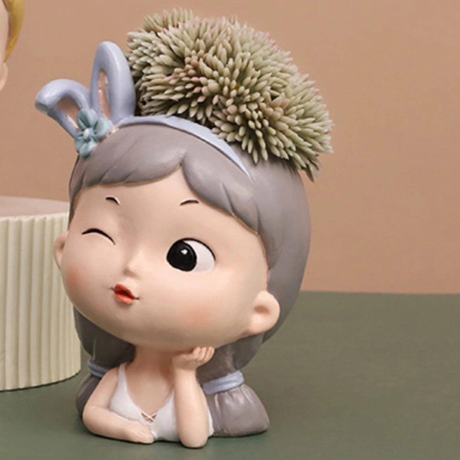 Милая девочка горшки для суккулентов с дренажным отверстием Большие Горшки