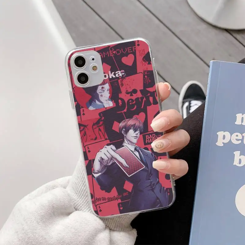 

Hunter Hunterart Hisoka Phone Case For Iphone11 12 Pro Max SE 2020 6s 7 8 Plus X Xs Max Xr Transparent Soft Silicone Cover