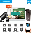 Видеодомофон Dragonsview, 10 дюймов, 960P, Wi-Fi, сенсорный экран