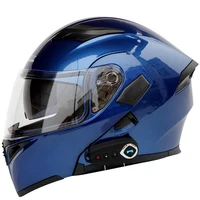 new bluetooth helmet flip up visor dual lens casco moto cool motorcycle helmet full face casco black motorbike helmets modular
