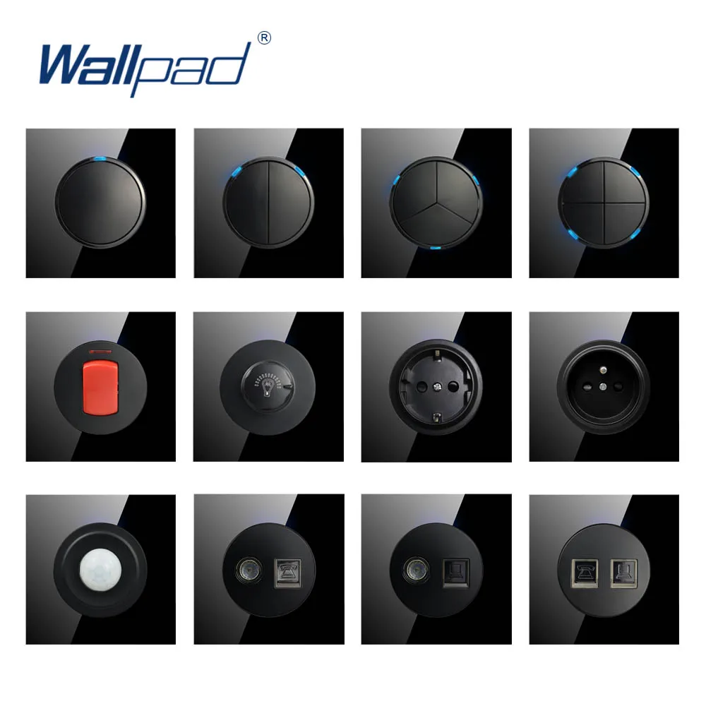 Настенный светильник ключатель света Wallpad со светодиодсветодиодный панелью из