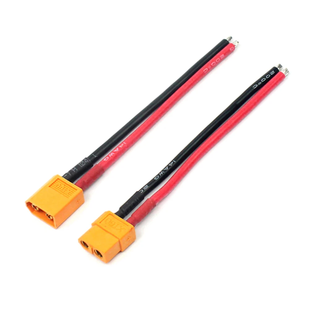Комплект кабелей для подключения аккумулятора Xt60 штекер гнездо 14 Awg параллельный