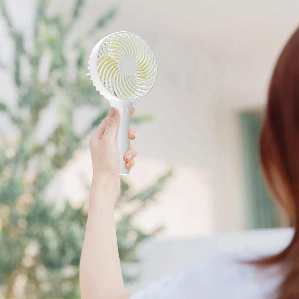 Летний кулер портативный вентилятор ручной USB перезаряжаемый Мини Складной для