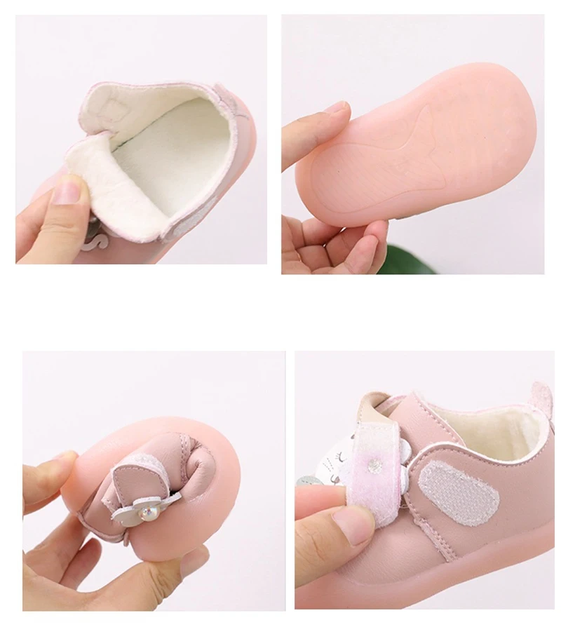 

Baby Shoes Winter Waterproof Princess Shoes 0-3 Years Old Fashion Cotton Shoes Baby Toddler Shoes