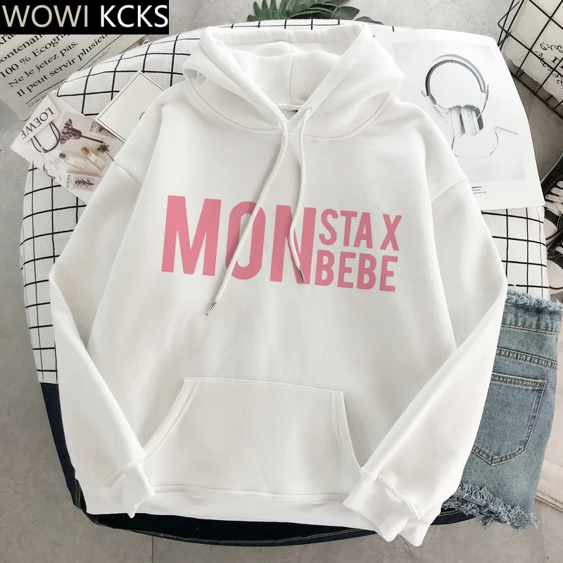 

Oversized Monsta X Kpop Aesthetic Clothes Harajuku Pullover Hoodie Sweatshirt Grunge Tops Women Hoodies Long Sleeve Sweatshirt