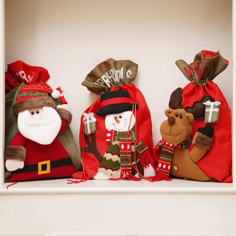 Рождественские украшения сделай сам новогодняя наклейка мультяшная кукла