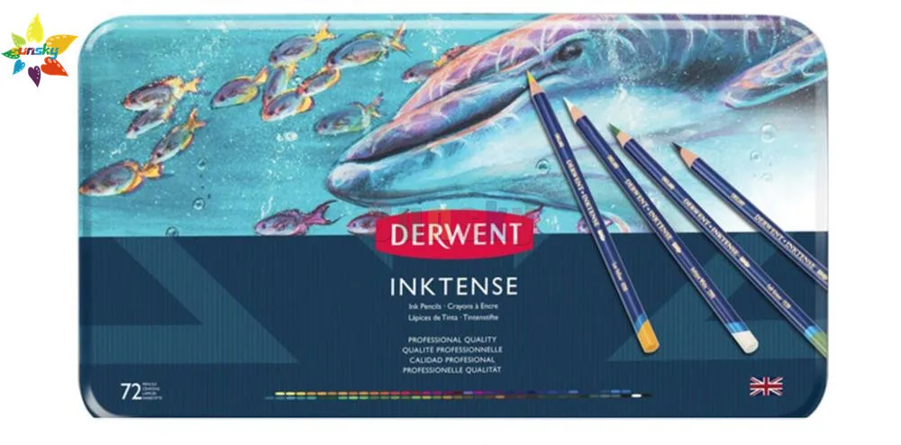 12/24/36/72 не токсична профессиональная inktense Цвет Карандаши цветные карандаши для