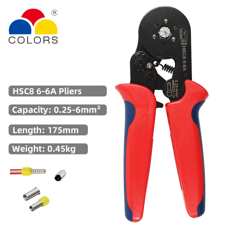 HSC8 6-4 терминал обжимные клещи обжимной инструмент Стриппер соединитель Ручные