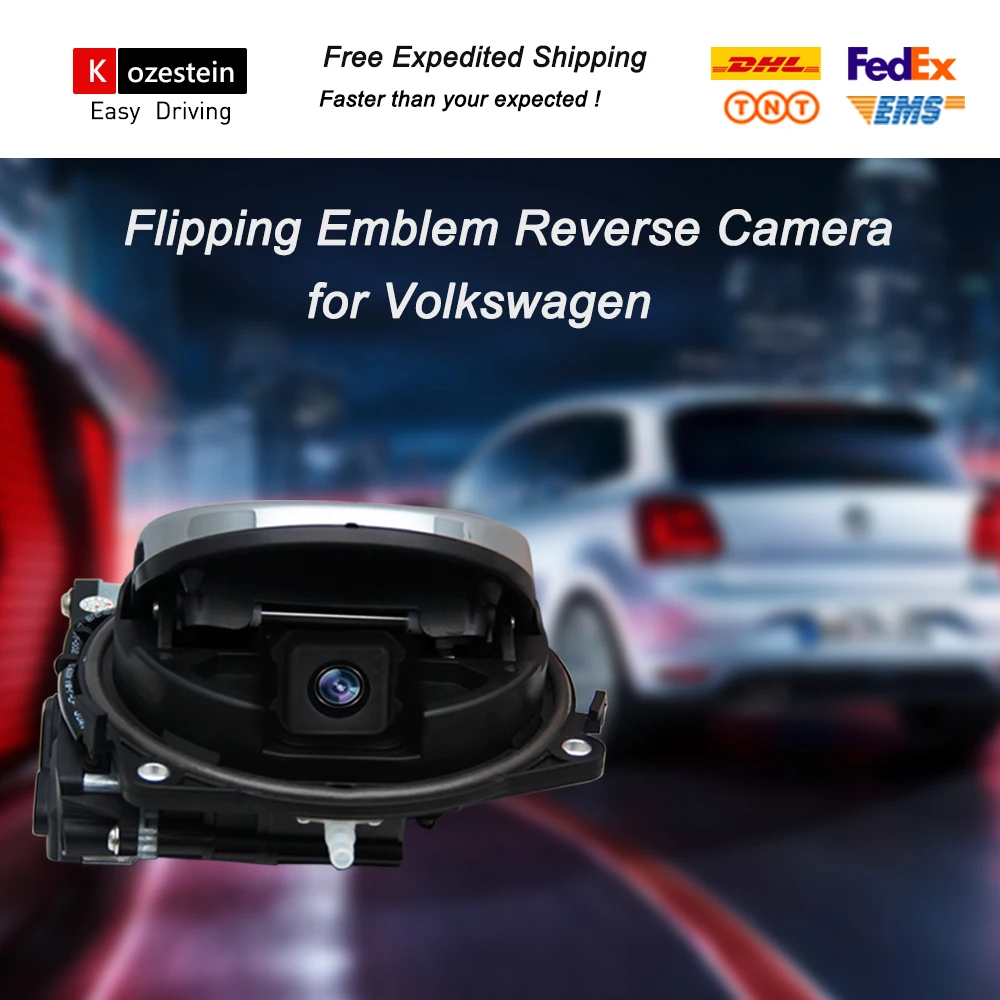 Trunk Handle Logo Trajectory Reverse Camera Badge HD Dynamic Rear Camera For VW golf 5 6 7 Polo 6R GTI B6 B7 B8 passat CC Eos