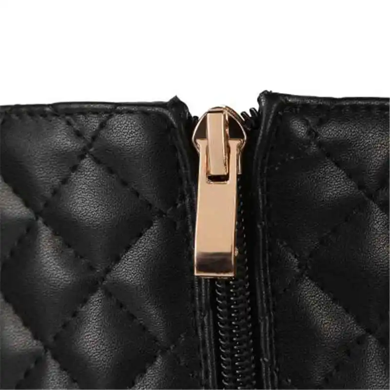 

ASUMER Plus size 34-45 New genuine leather boots women square heel plaid black winter boots fashion high quality ankle boots