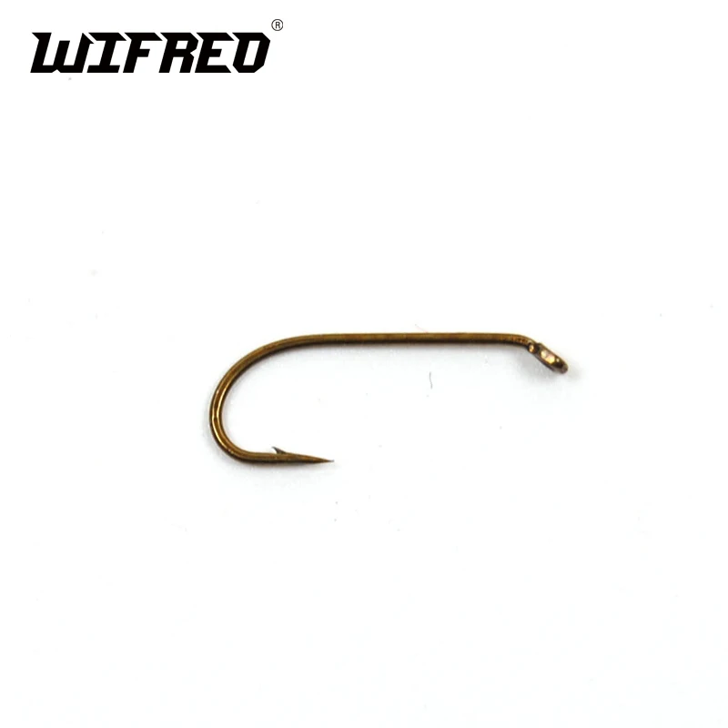 

Wifreo 100PCS #12 Bronzed Fly Tying Hook Barbed Sharp Hooks