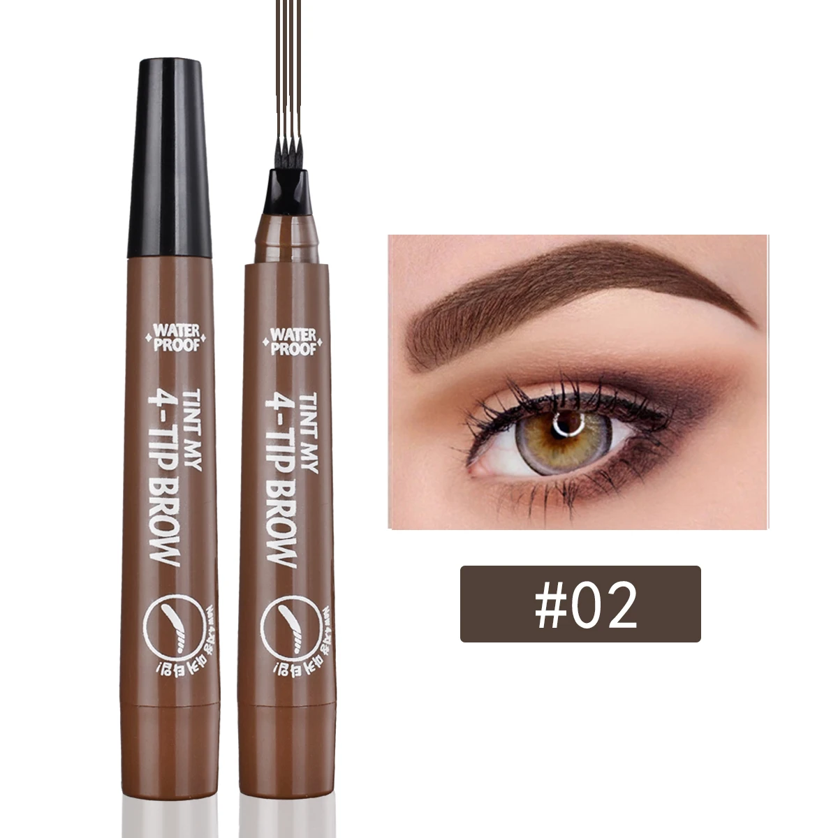 

Microblading Eyebrow Pen Waterproof Fork Tip Eyebrow Tattoo Pencil Lasting Professional Fine Sketch Liquid Eye Brow Pen Makeup