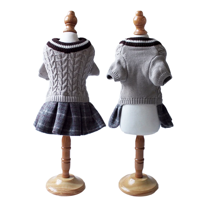 Одежда для домашних животных Милые комбинезоны щенков маленьких собак Платье с