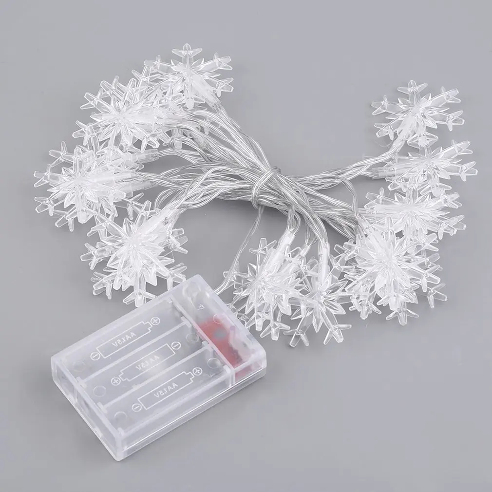 2 1 м 20 светодиодов гирлянда в виде снежинок огни Рождественская Фея