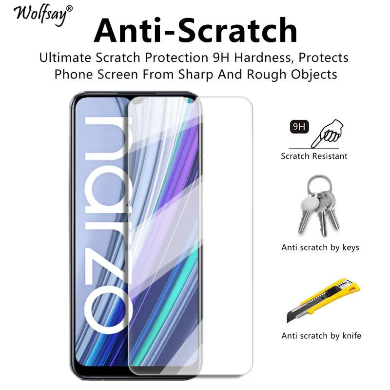 9h screen protector for realme narzo 30a glass for realme narzo 30 tempered glass full glue protective camera film for narzo 30 free global shipping