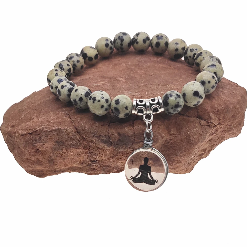 Йога запястье Мала Бусы браслет солнечное сплетение Чакра Ювелирные изделия