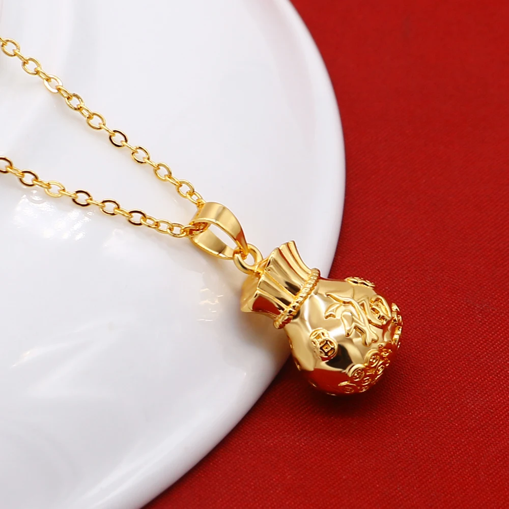 Милое ожерелье с подвеской в виде сумки для денег Женская одежда и аксессуары