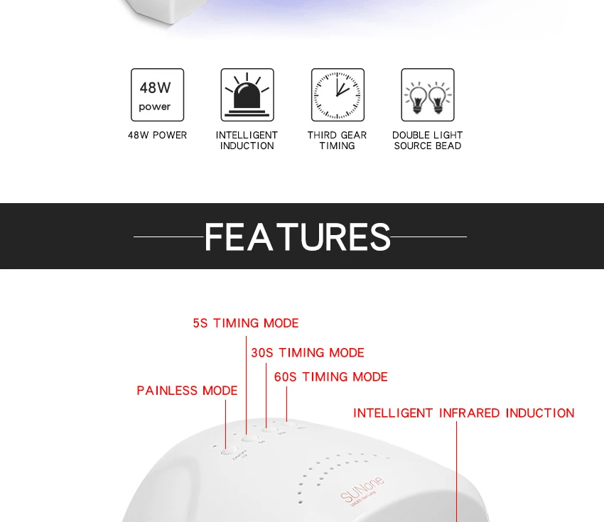 Полумощная безболезненная сушилка для жевательной резинки Сушилка ногтей