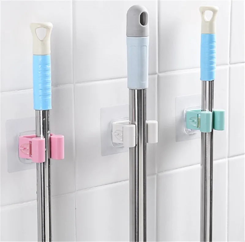 Настенный держатель для швабры 1 шт. крепкие крючки ванной комнаты вешалка метлы