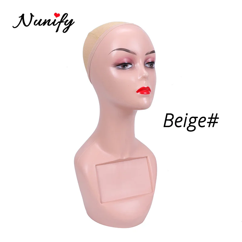 

Женский Пластиковый Манекен Nunify, голова для демонстрации парика, 1 шт., модель манекен-голова, парик, очки, шляпа, стенд