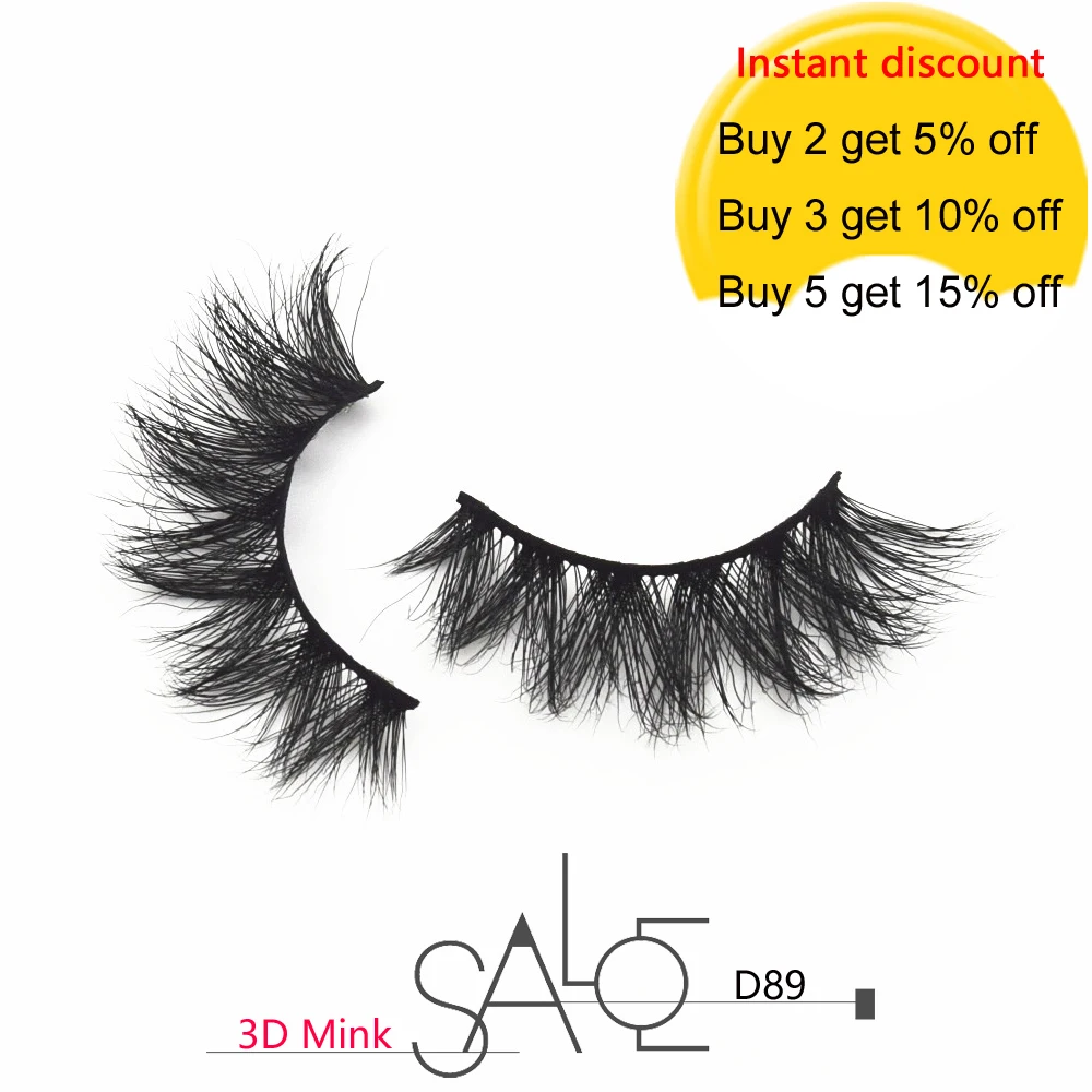 Ресницы 3D норковые wispy легкие ресницы мягкие ручной работы многоразовые