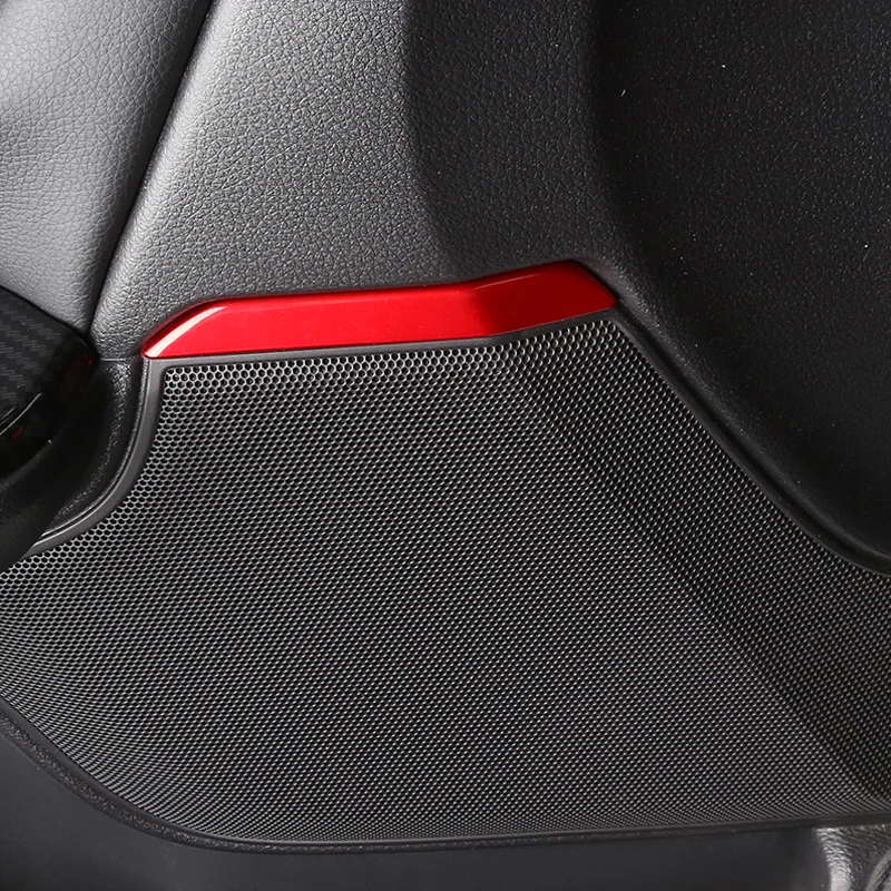 

For Honda CR-V CRV 2017 2018 Accessories Auto Interior Door Speaker Stereo Audio Ring Cover Trims Sticker Car Styling 4Pcs