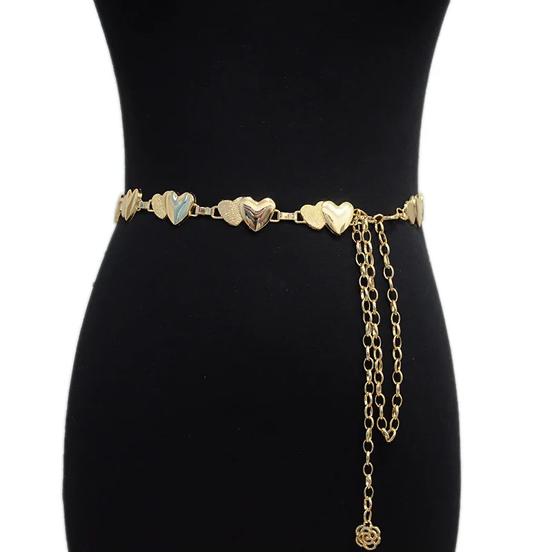 

Women's Metal Belt Summer New Leisure Love Iron Decorative Waist Chain Women's Dress Sub Chain Good-looking Fashion Waist Chain