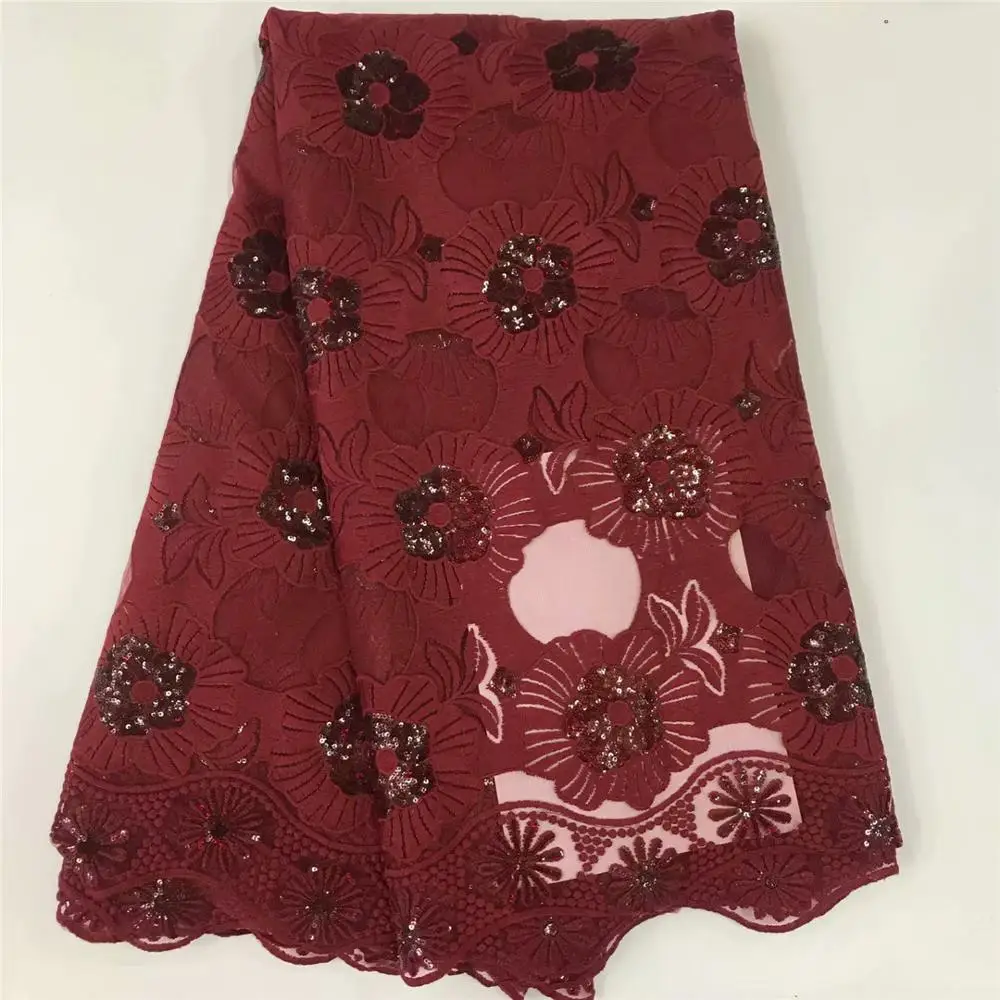 2020 горячая Распродажа африканская кружевная ткань с блестками нигерийская