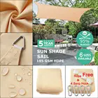 Водонепроницаемый квадратный прямоугольник тень 300D из полиэстера, садовый навес для террасы, плавания, солнца, кемпинга, пешего туризма, двора