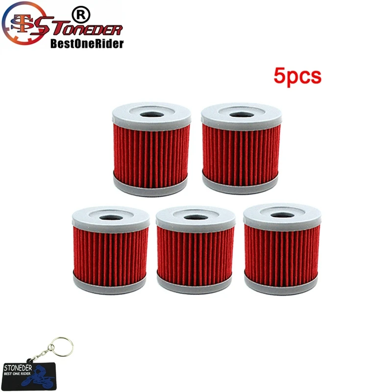 5pcs STONEDER масляный фильтр для SUZUKI AN400 150 125 UX150 UX125 UH200 UH125 AN400 GZ125 LTZ90 DR125SM DF9.9MS DF15MS UC150 GS125 - Цвет: 5pcs